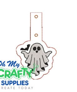 ITH Ghost Key Fob Embroidery Design