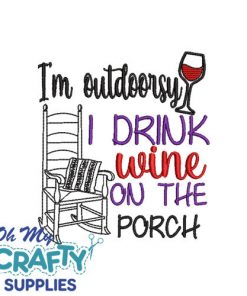 I'm Outdoorsy Embroidery Design