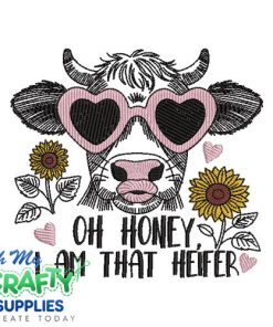 I am that heifer 2025 Embroidery Design