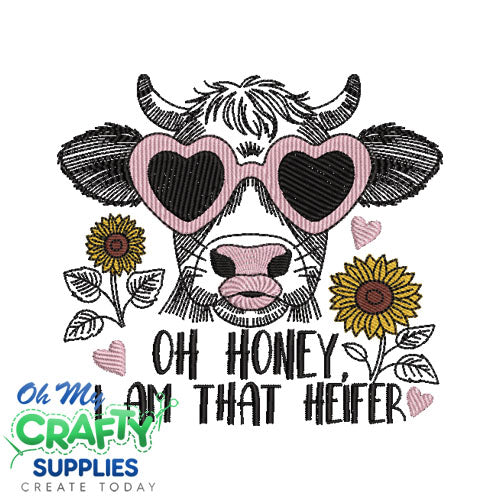I am that heifer 2025 Embroidery Design