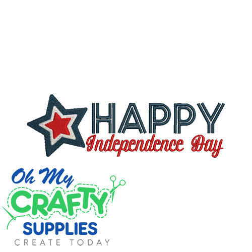 Independence Day Embroidery Design