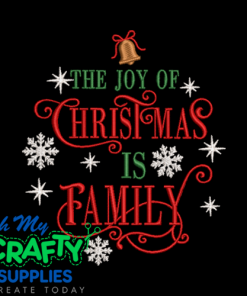 Joy is Family Embroidery Design