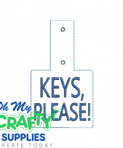 Keys, Please! Key Fob Embroidery Design (KFC)