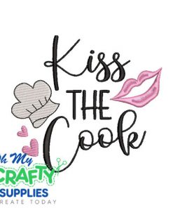 Kiss the Cook 25 Embroidery Design