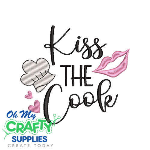 Kiss the Cook 25 Embroidery Design