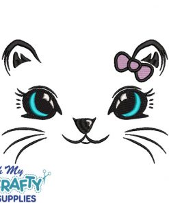 Kitten Face 1228 Embroidery Design