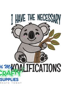 Koalifications Embroidery Design