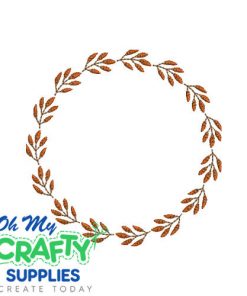 Leafy Frame 811 Embroidery Design