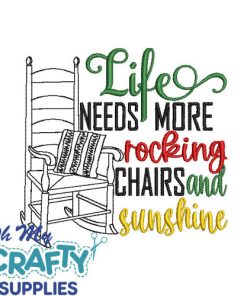 Rocky Chairs and Sunshine 7522 Embroidery Design