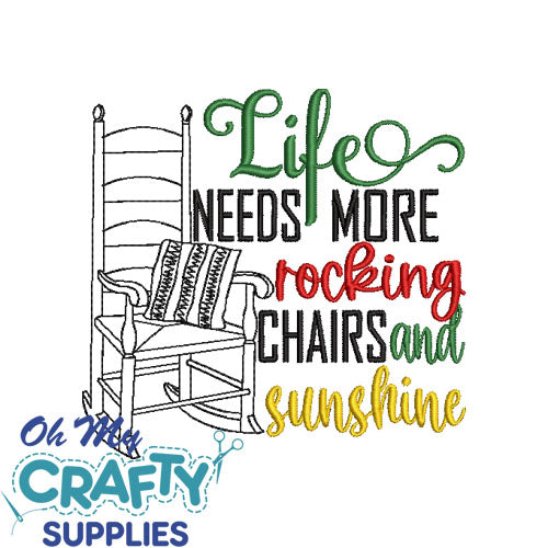 Rocky Chairs and Sunshine 7522 Embroidery Design