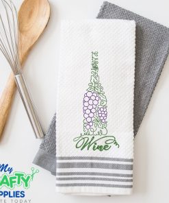 LineArt Wine Bottle 2021 Embroidery Design