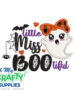 Little Miss BOOtiful Applique Design