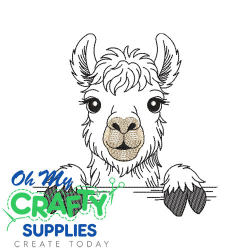 Just Llamazing Embroidery Design