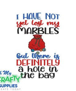 Lost Marbles 621 Embroidery Design