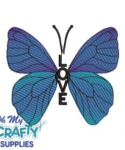Love Butterfly 1922 Embroidery Design