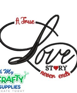 Love Story 414 Embroidery Design