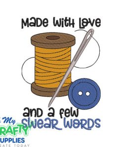 Love and Swear Words 2025 Embroidery Design