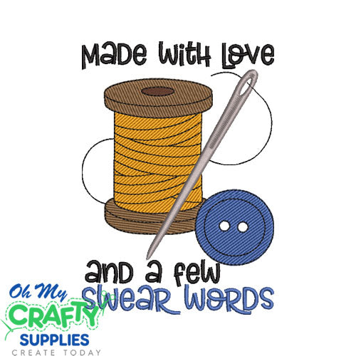 Love and Swear Words 2025 Embroidery Design