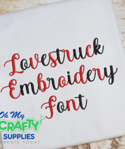 Lovestruck Embroidery Font (BX Included) (FL)