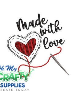 Made with Love 2025 Embroidery Design