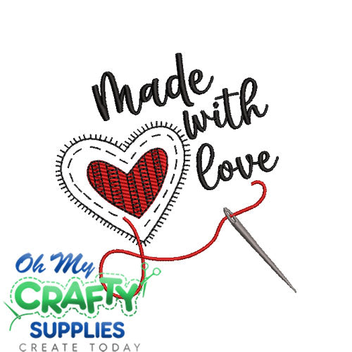 Made with Love 2025 Embroidery Design