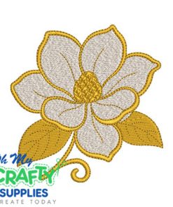 Magnolia Bloom Embroidery Design