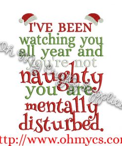 Mentally Disturbed Embroidery Design