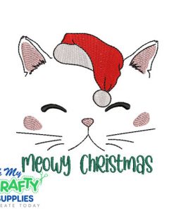 Meowy Christmas 101023 Embroidery Design
