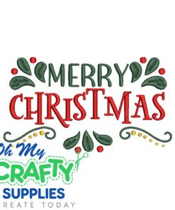 Merry Christmas 112123 Embroidery Design