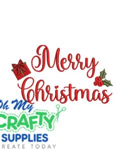 Merry Christmas 112524 Embroidery Design