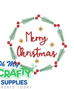 Merry Christmas 11724 Embroidery Design