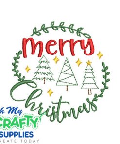 Merry Christmas 121423 Embroidery Design