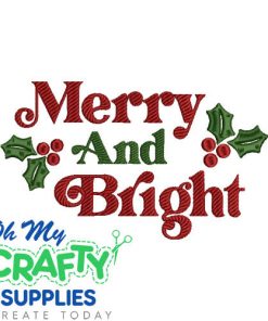 Merry and Bright 929 Embroidery Design