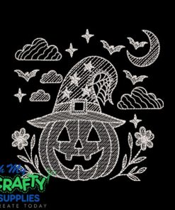 Midnight Chalk-O-Lantern Embroidery Design