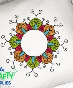 Monogram Abstract Embroidery Design