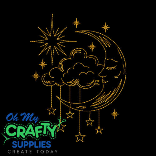 Moonlit Dreams Embroidery Design