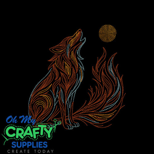 Moonlit Echo Embroidery Design