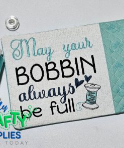 In The Hoop Mug Rug Full Bobbin Embroidery Design