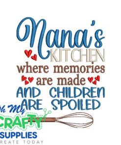Nana's Kitchen 229 Embroidery Design