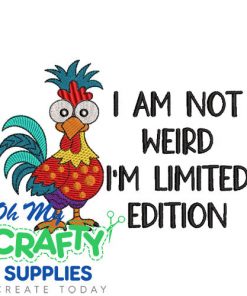 Not Weird Embroidery Design