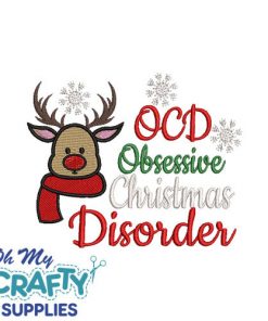 OCD Christmas 1110 Embroidery Design