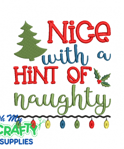 Naughty Nice 1010 Embroidery Design