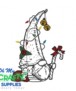 Light Gnome 128 Embroidery Design
