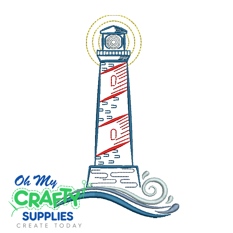 Lighthouse 429 Embroidery Design