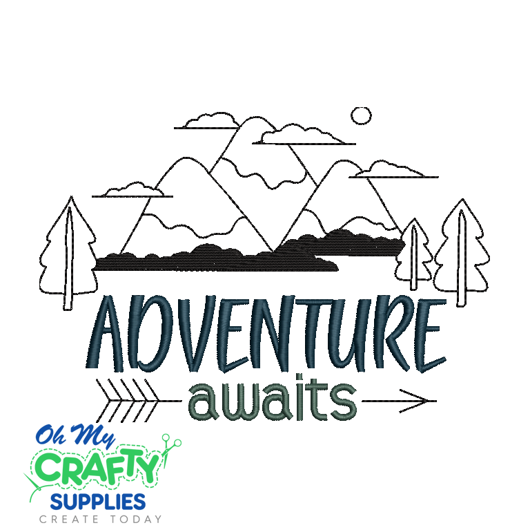 Adventure Awaits 2021 Embroidery Design