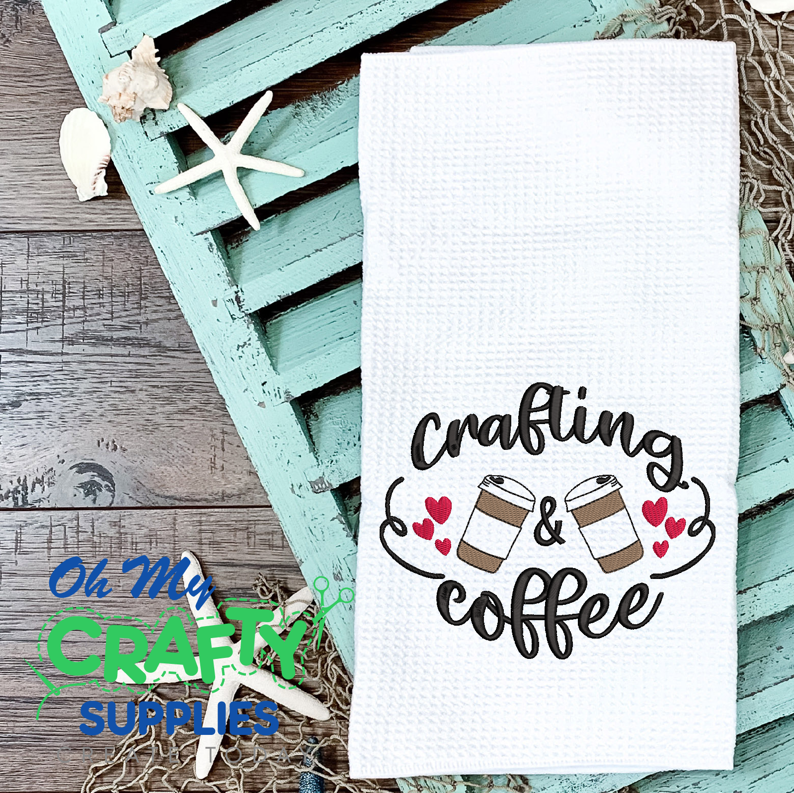Crafting and Coffee 2021 Embroidery Design