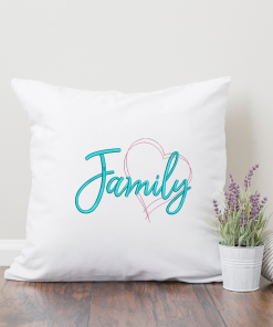 Family Double Heart 2020 Embroidery Design
