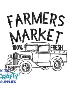 Farmers Market Truck 9621 Embroidery Design