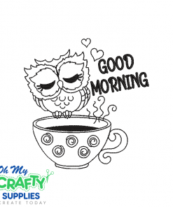 Coffee Owl 2021 Embroidery Design