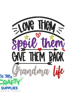 Grandma Life 2021 Embroidery Design